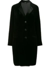 Aspesi Single Breasted Coat - Black