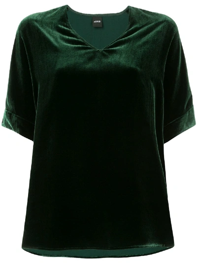 Aspesi Velvet V-neck T-shirt - Green