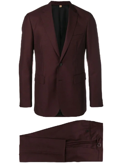 Burberry Slim Fit Wool Mohair Silk Suit - Purple