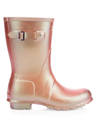 Hunter Original Short Rain Boots In Pink