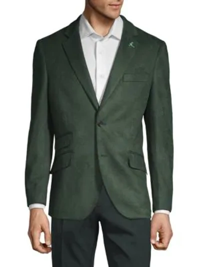 Tailorbyrd Stretch-fit Notch Lapel Jacket In Forest