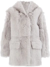 Blancha Hooded Loose Jacket - Grey