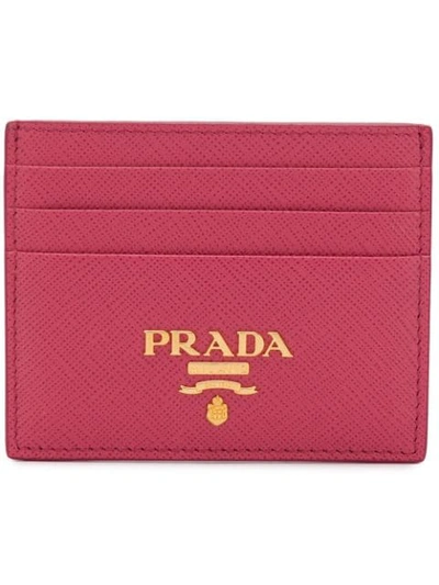 Prada Saffiano Card Holder - Pink