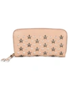 Jimmy Choo Pippa Star Stud Continental Wallet - Neutrals