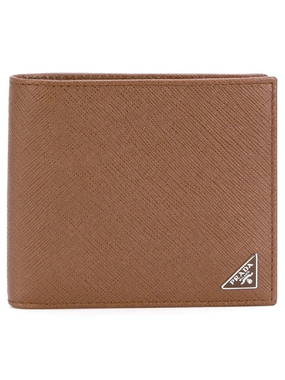 Prada Billfold Wallet - Brown