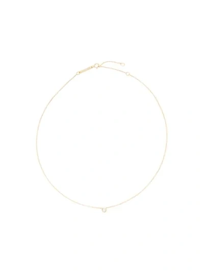 Zoë Chicco 14kt Yellow Gold Single Diamond Chain Necklace