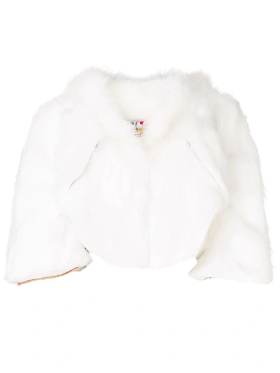 Liska Odet Cropped Jacket - White In White