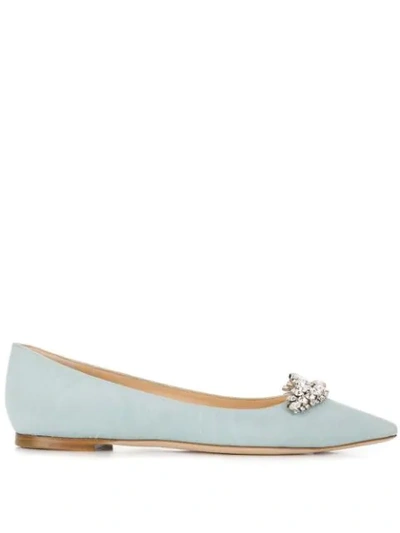 Jimmy Choo Romy Flats In Blue