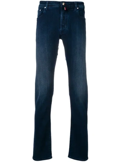 Jacob Cohen Faded Slim-fit Jeans In Blue