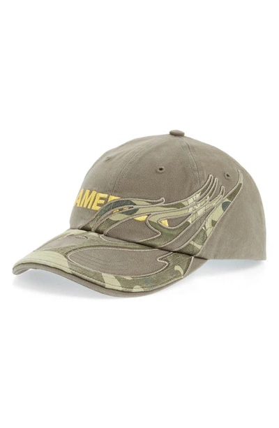 Vetements Cut-up Cap In Khaki/ America | ModeSens