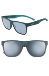 Smith Lowdown Xl 2 60mm Chromapop(tm) Polarized Square Sunglasses - Matte Crys Deep Frst/grey