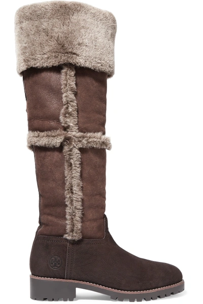 Tory burch shearling store boots