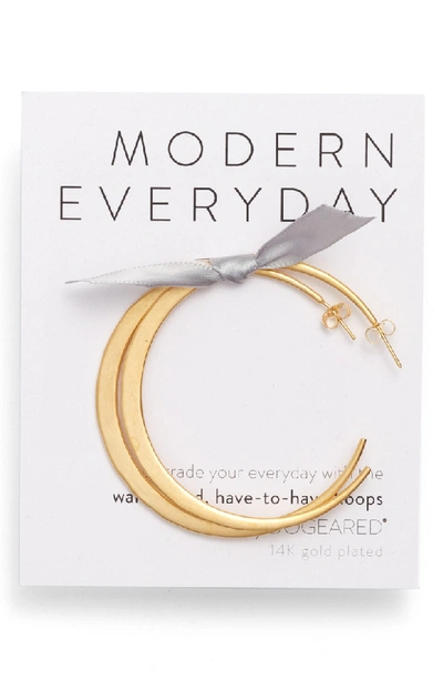 Dogeared Modern Everyday Have To Have Hoop Earrings In Gold