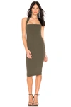 Nookie Boulevard Midi Dress In Olive