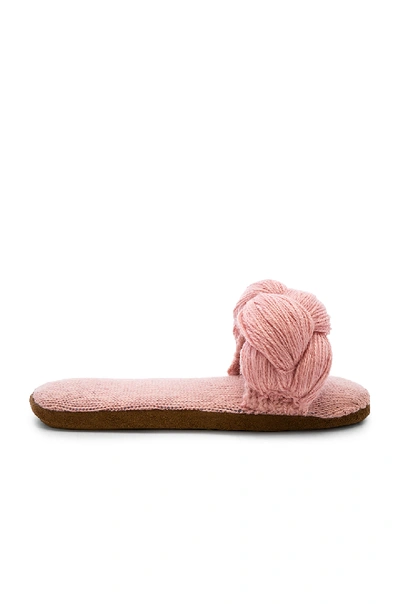 Ariana Bohling Thick Braid Slipper In Pink