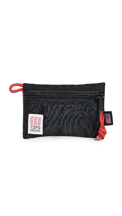 Topo Designs Micro Accessory Bag In Black