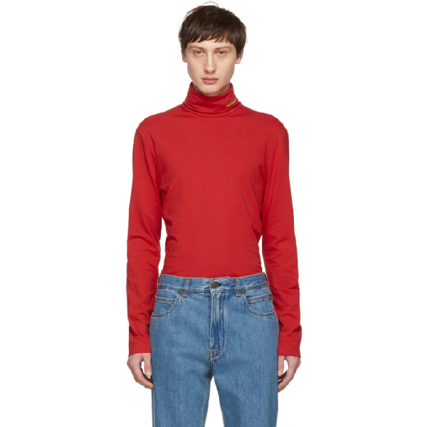 Calvin Klein 205w39nyc Red Classic Turtleneck In 623 Red | ModeSens