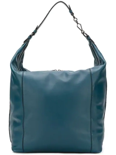 Bottega Veneta Milano Ny Tote Bag In Blue