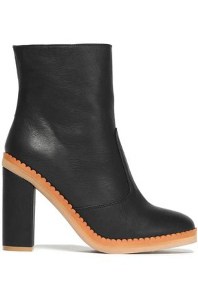 See By Chloé Woman Leather Ankle Boots Black
