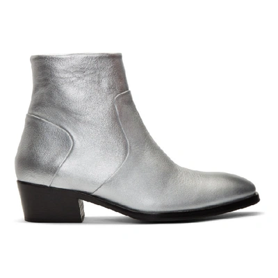 Tiger Of Sweden Silver Ziggy Boots In Tn8 Nickel