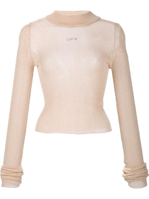 ladies white knit jumper