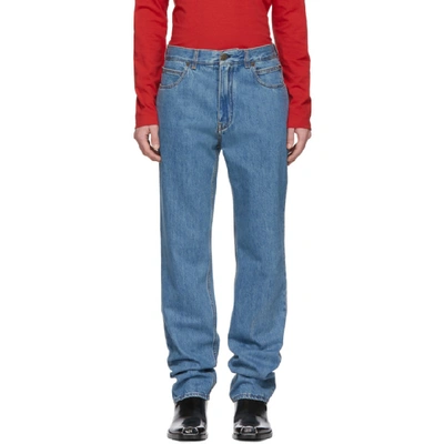 Calvin Klein 205w39nyc Wide Leg Jeans In 400 Blue