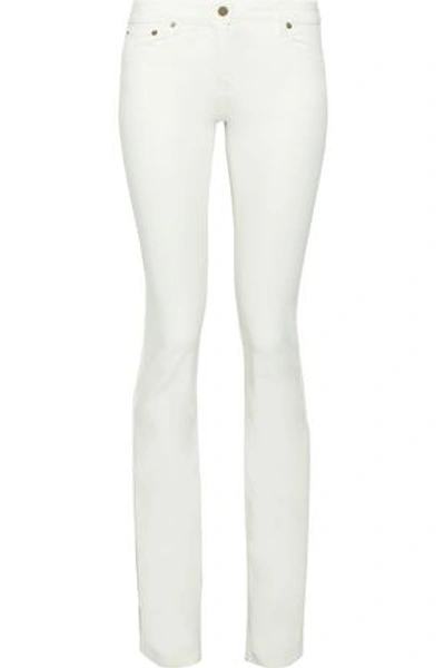 Roberto Cavalli Woman Low-rise Bootcut Jeans Off-white