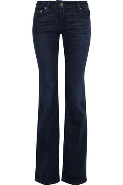 Roberto Cavalli Woman Low-rise Bootcut Jeans Dark Denim