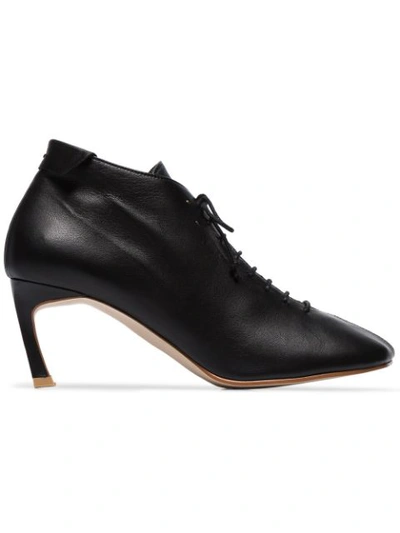 Reike Nen Black 70 Lace Up Ankle Boots