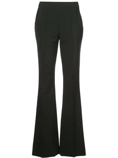 Jason Wu Collection Stretch Scuba Bootcut Trousers In Black