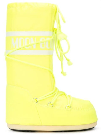 Jeremy Scott X Moon Boots In Yellow