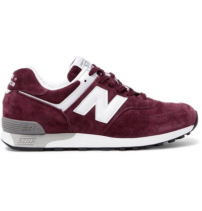 New Balance 576 Leather-trimmed Suede Sneakers | ModeSens
