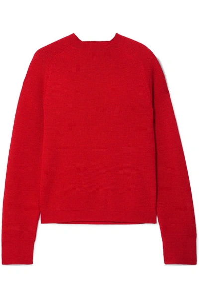 Carcel Milano Baby Alpaca Sweater In Red