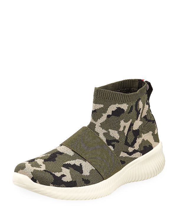 vintage havana repeat camo calf hair sneakers