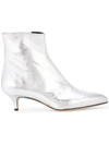 Fabio Rusconi Kitten Heel Ankle Boots - Metallic