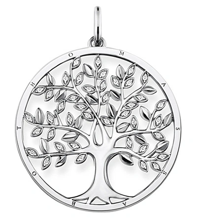Thomas Sabo Tree Of Life Sterling Silver And Zirconia Pendant