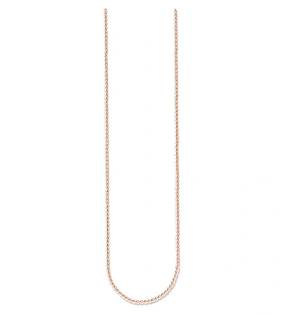 Thomas Sabo Womens Silver Venezia 18 Carat Rose-gold Plated Sterling Silver Chain Necklace 50cm