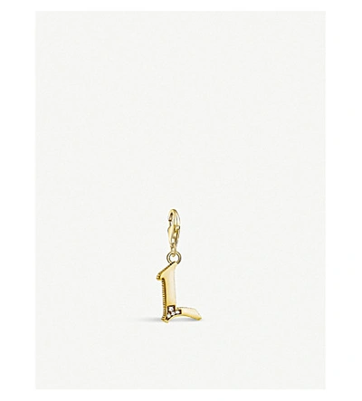 Thomas Sabo L Letter 18ct Yellow Gold-plated Charm
