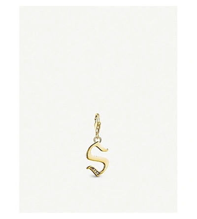 Thomas Sabo Letter S 18ct Yellow Gold-plated Charm