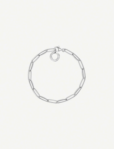 Thomas Sabo Paper Clip Chain Sterling Silver Charm Bracelet