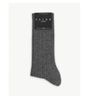 Falke Lhasa Wool-cashmere Socks In Light Grey Mel