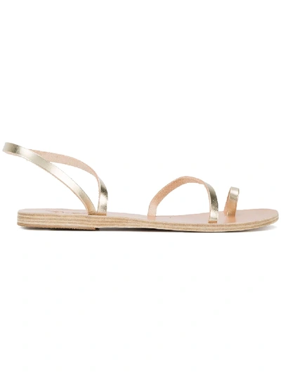 Ancient Greek Sandals Apli Eleftheria Sandals - Metallic