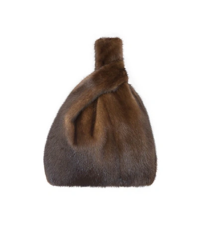 Simonetta Ravizza Furrissima Mink Bag In Brown