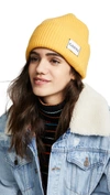 Ganni Hatley Knit Hat In Lemon