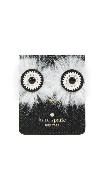 Kate Spade Penguin Sticker Iphone Pocket In Black Multi