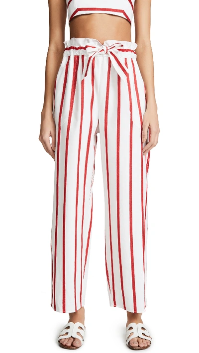 Milly Kori Pants In Red