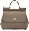 Dolce & Gabbana Taupe Medium Miss Sicily Bag In Grey