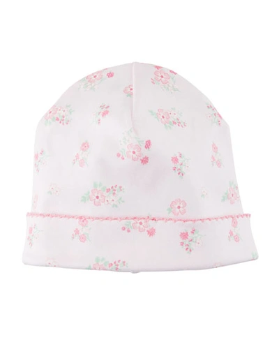 Kissy Kissy Summer Cheer Printed Pima Baby Hat In Pink