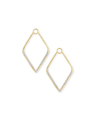 Jude Frances Lisse 18k Gold Large Diamond Kite Earring Charms