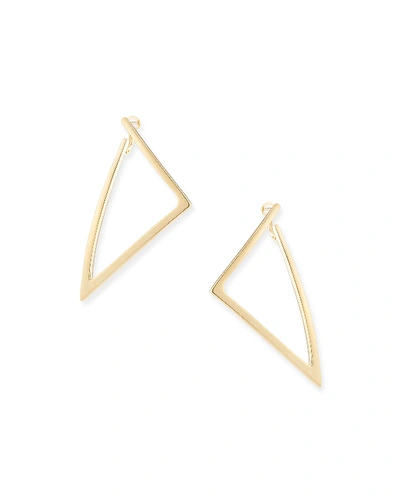 Alberto Milani Millennia 18k Gold Electroform Triangle Earrings